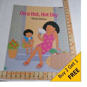 On a Hot, Hot Day BIG BOOK (almost 2 feet tall) by Nicki Weiss Classroom